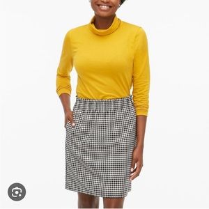 J. Crew Factory Wool-blend pull-on mini skirt with elastic waist